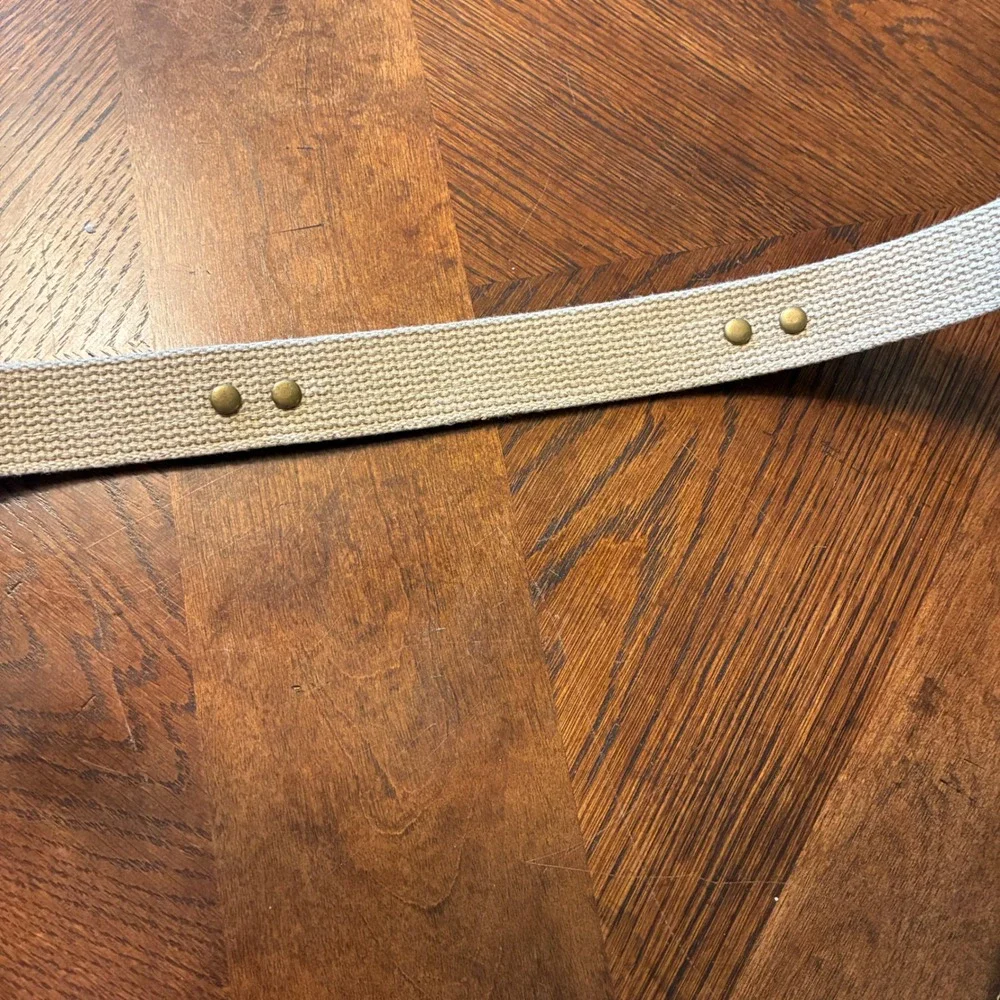 Zep-Pro Marlin Fish Belt Mens 40 Brown Canvas Leather Coastal Nautical USA Made